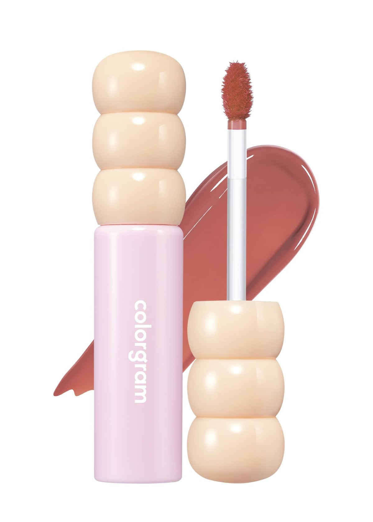 Colorgram tinte labial brillante en tono persimón dulce para brillo natural.