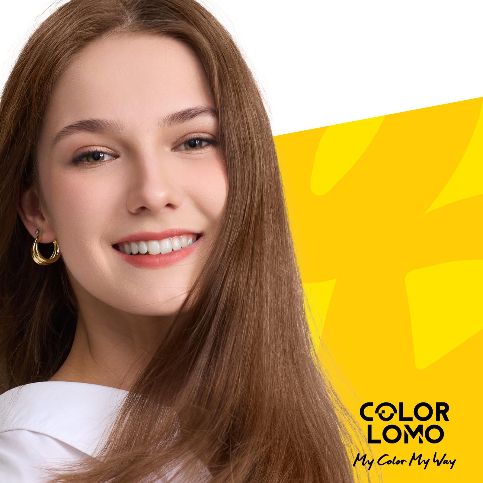 Application step: COLORLOMO distributed through wet hair and lathered