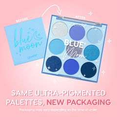 ColourPop Blue Moon: sombras mate y metalizadas para combinaciones versátiles en cualquier ocasión.