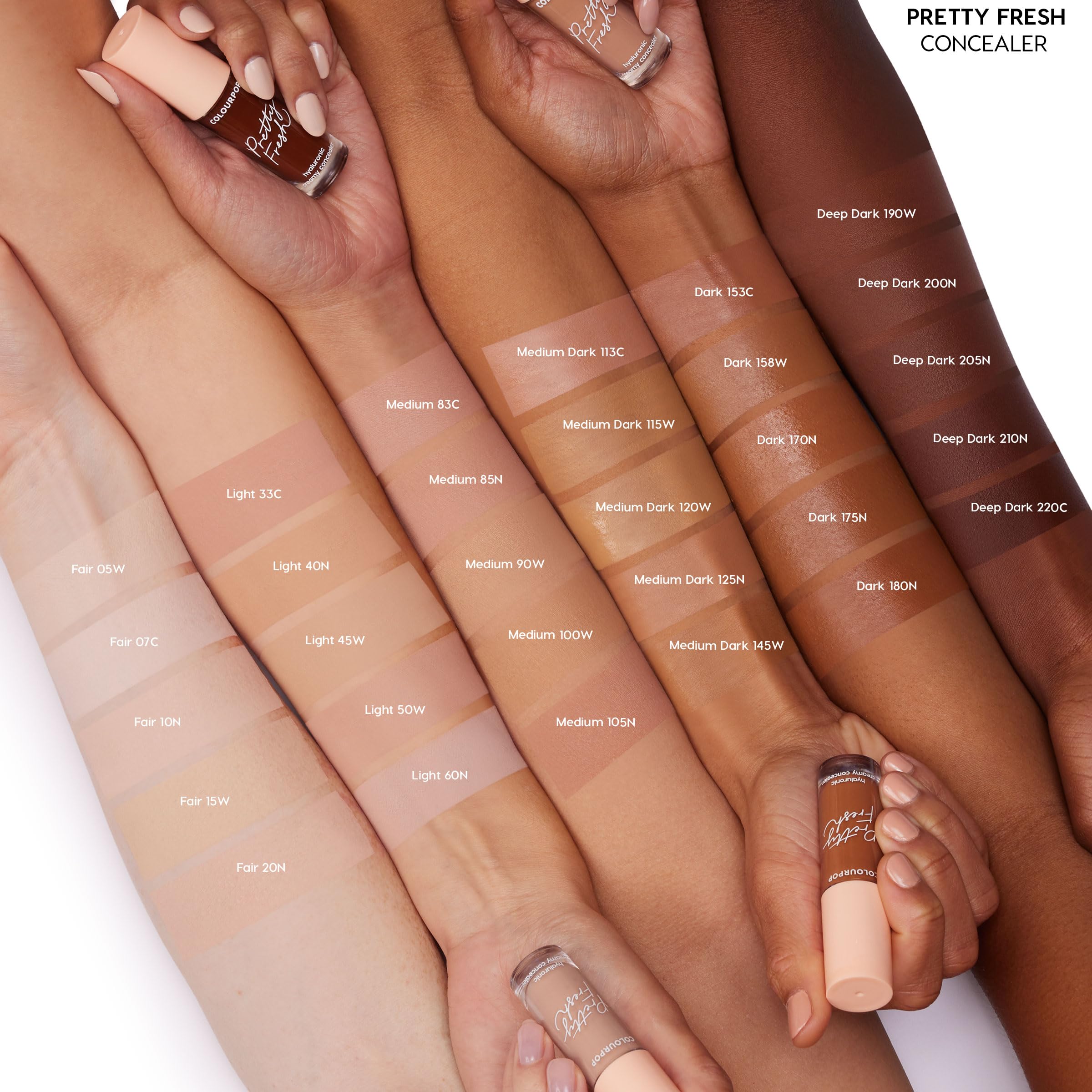 ColourPop Pretty Fresh concealer application tools for smooth blending.