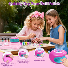 Secador de uñas compacto de Combaybe para un secado rápido y limpio.