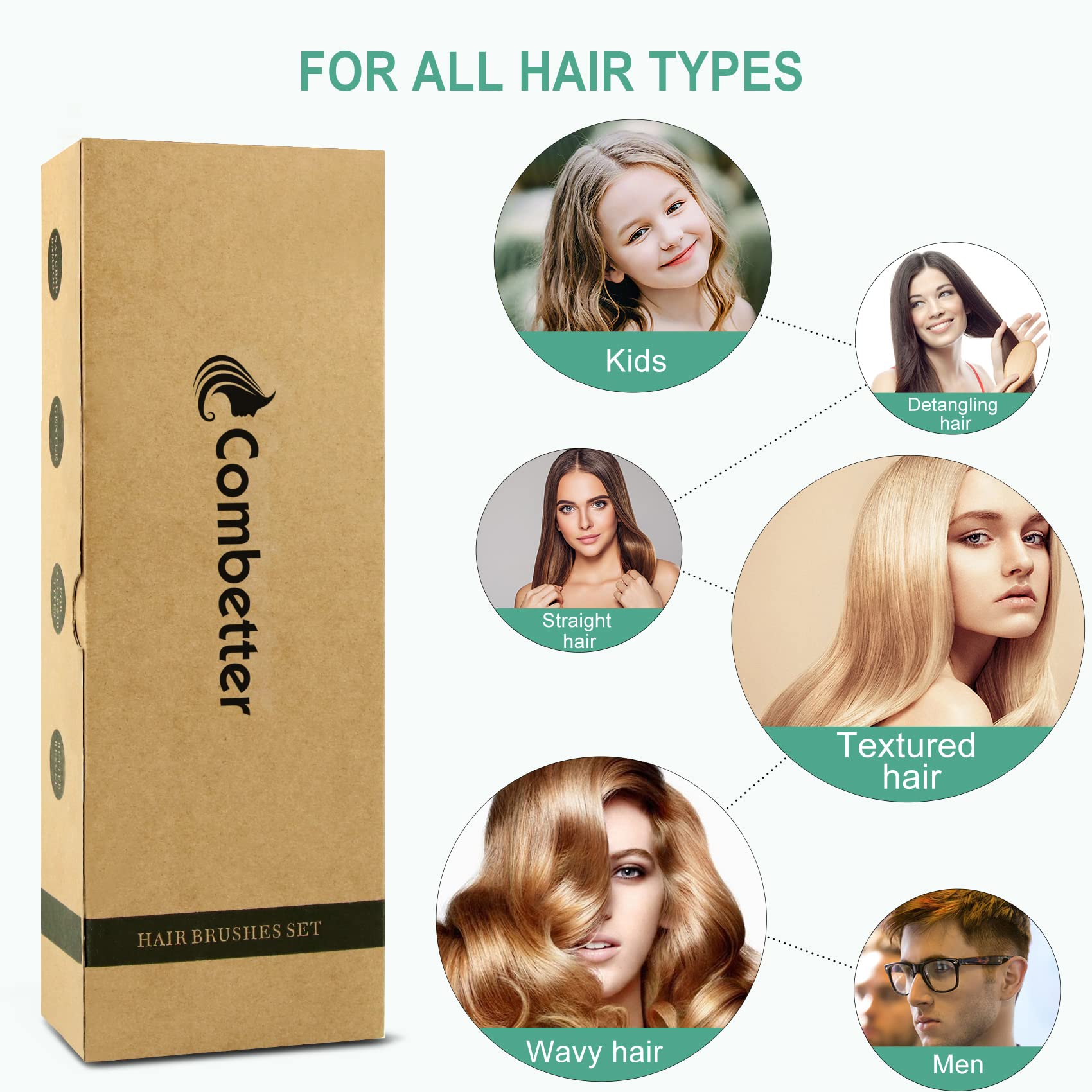 Caja de almacenamiento de bambú Combetter, ideal para regalo