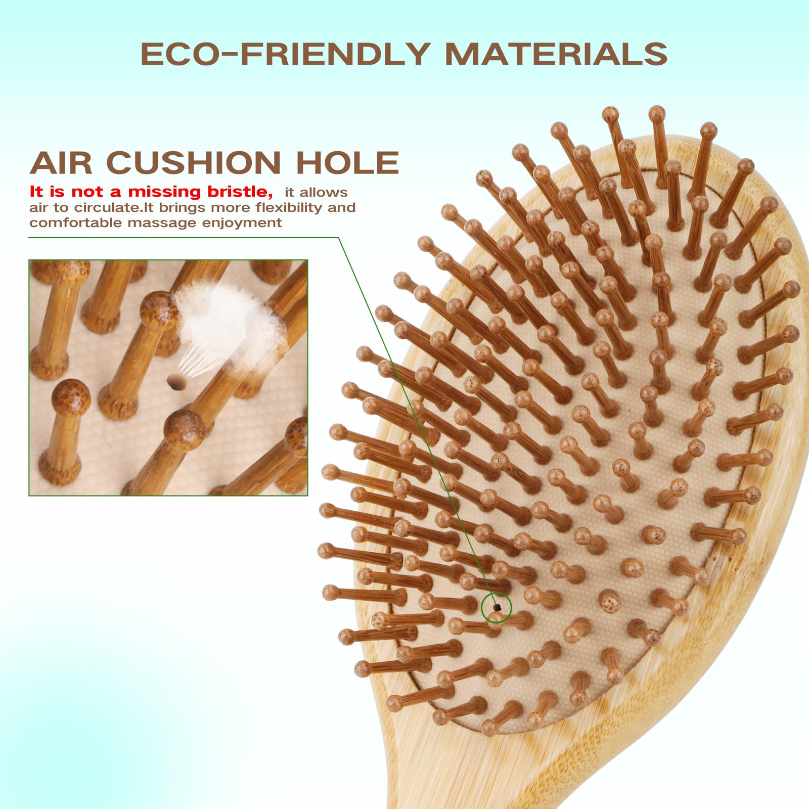 Combetter cepillo de bambú para viaje mini ideal para retoques rápidos.