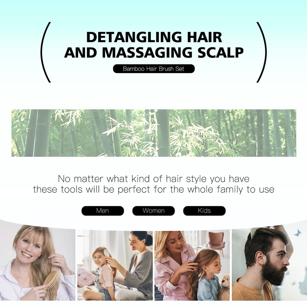 Combetter desenredo fácil con cepillo y peine para varios tipos de cabello.