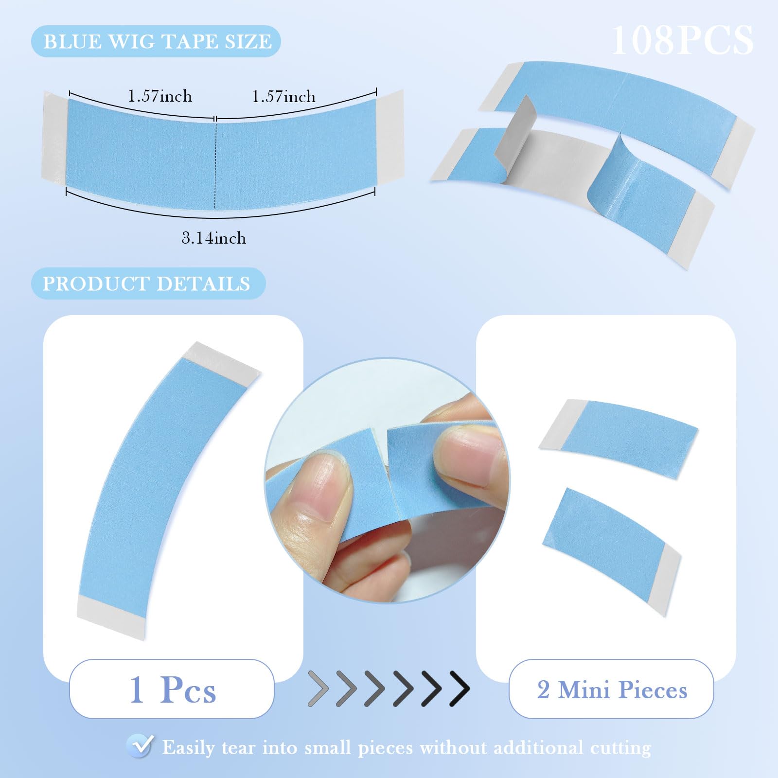 Comdian TPU cinta doble cara: material transpirable para uso cómodo.