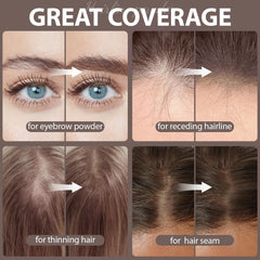 Comdian polvo línea capilar cubre canas con efecto natural