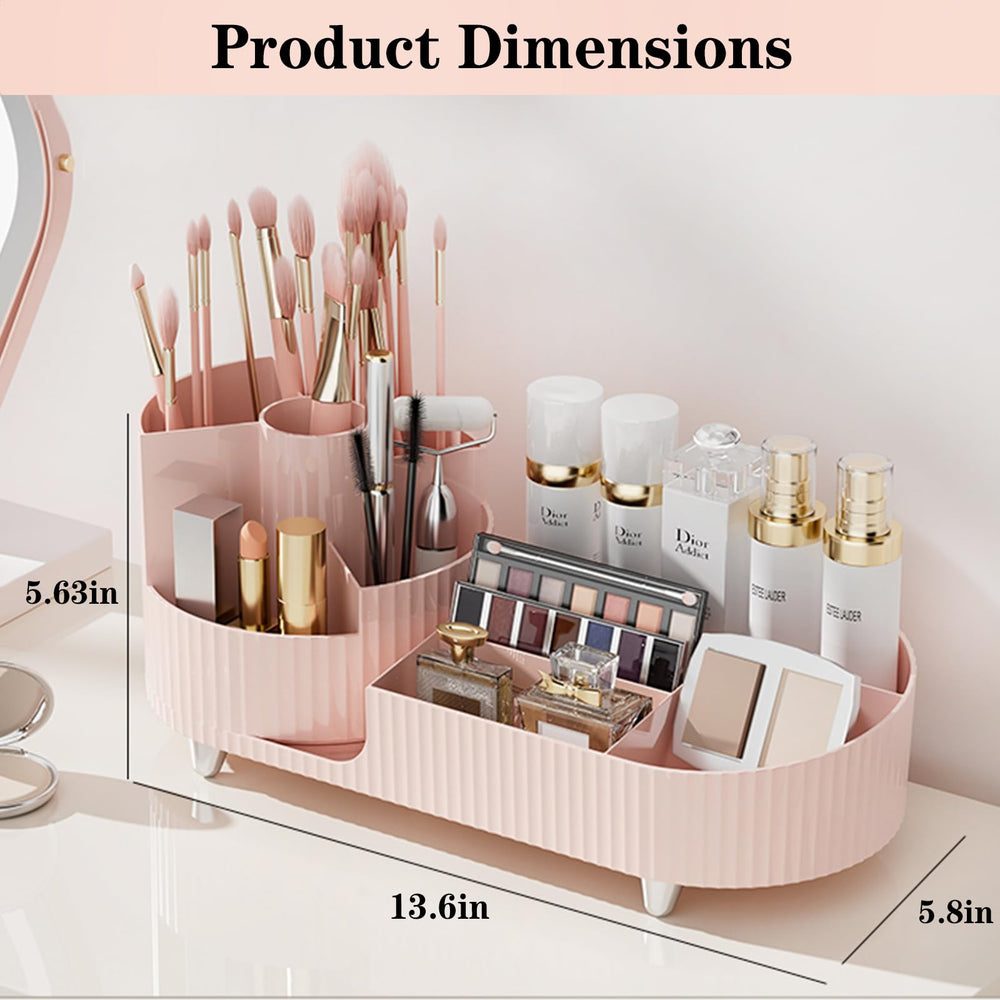 COMFYROOM zona izquierda con 5 compartimentos para ordenar brochas y cosméticos
