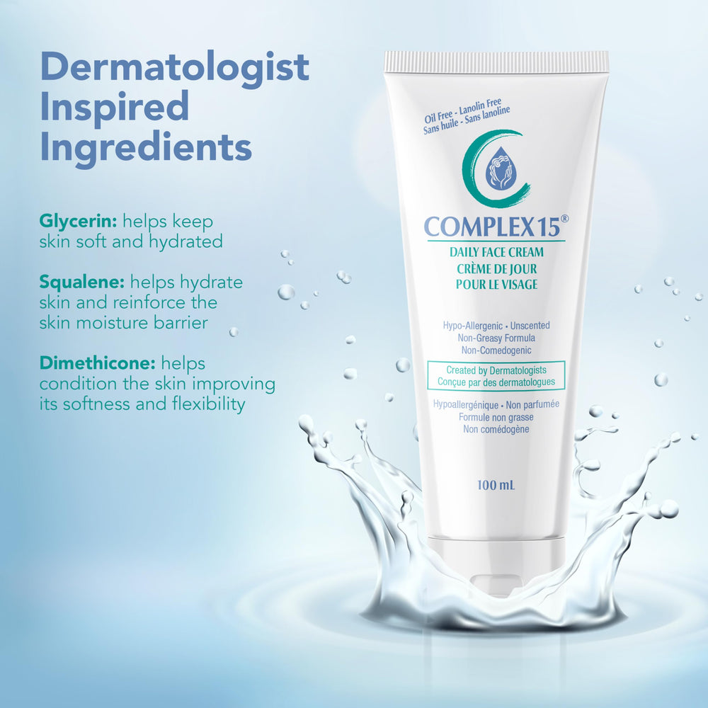 Complex 15 uso diario hidratación rostro: crema ligera para cuidado diario.