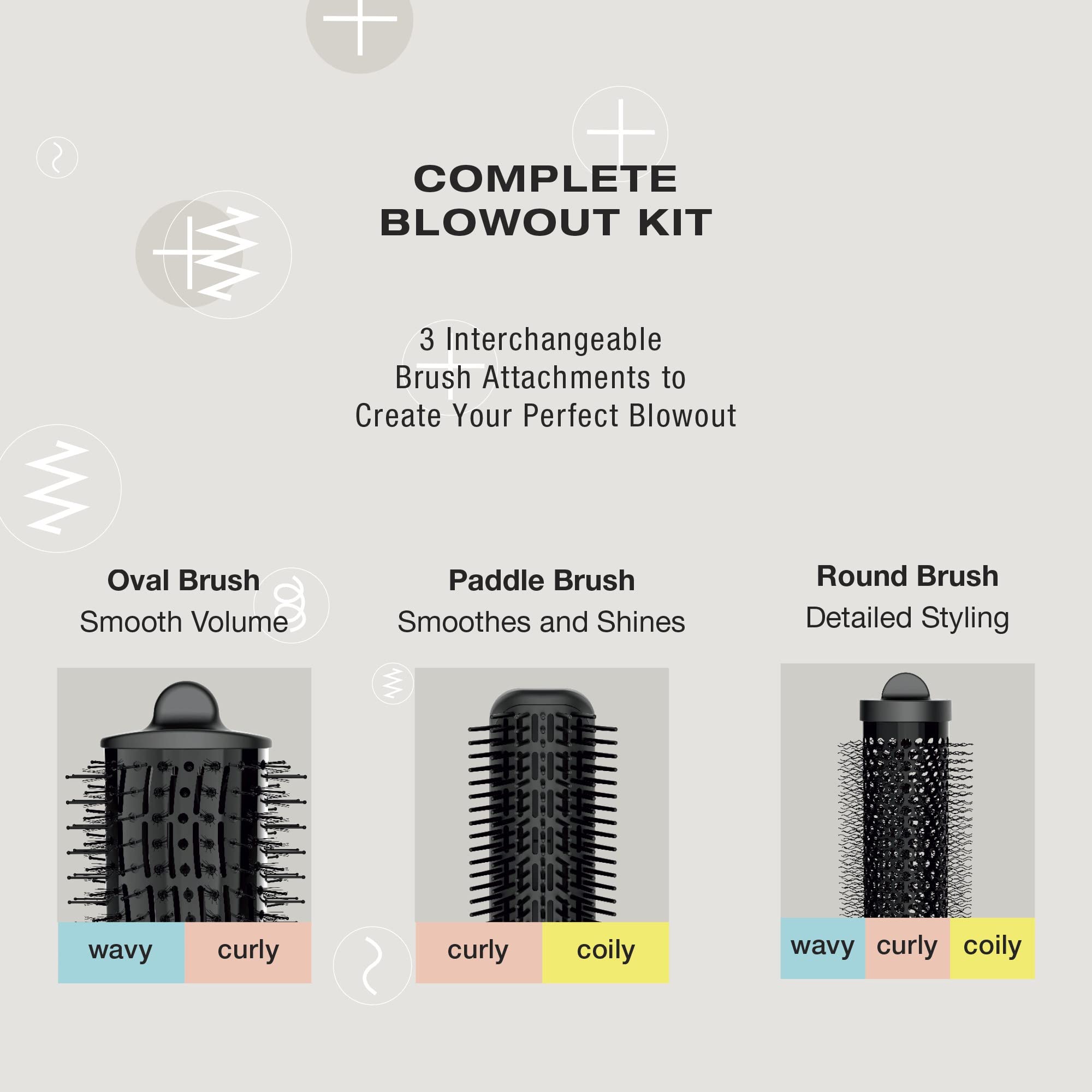 Conair Curl Collective: cepillo pala para suavizar y dar brillo