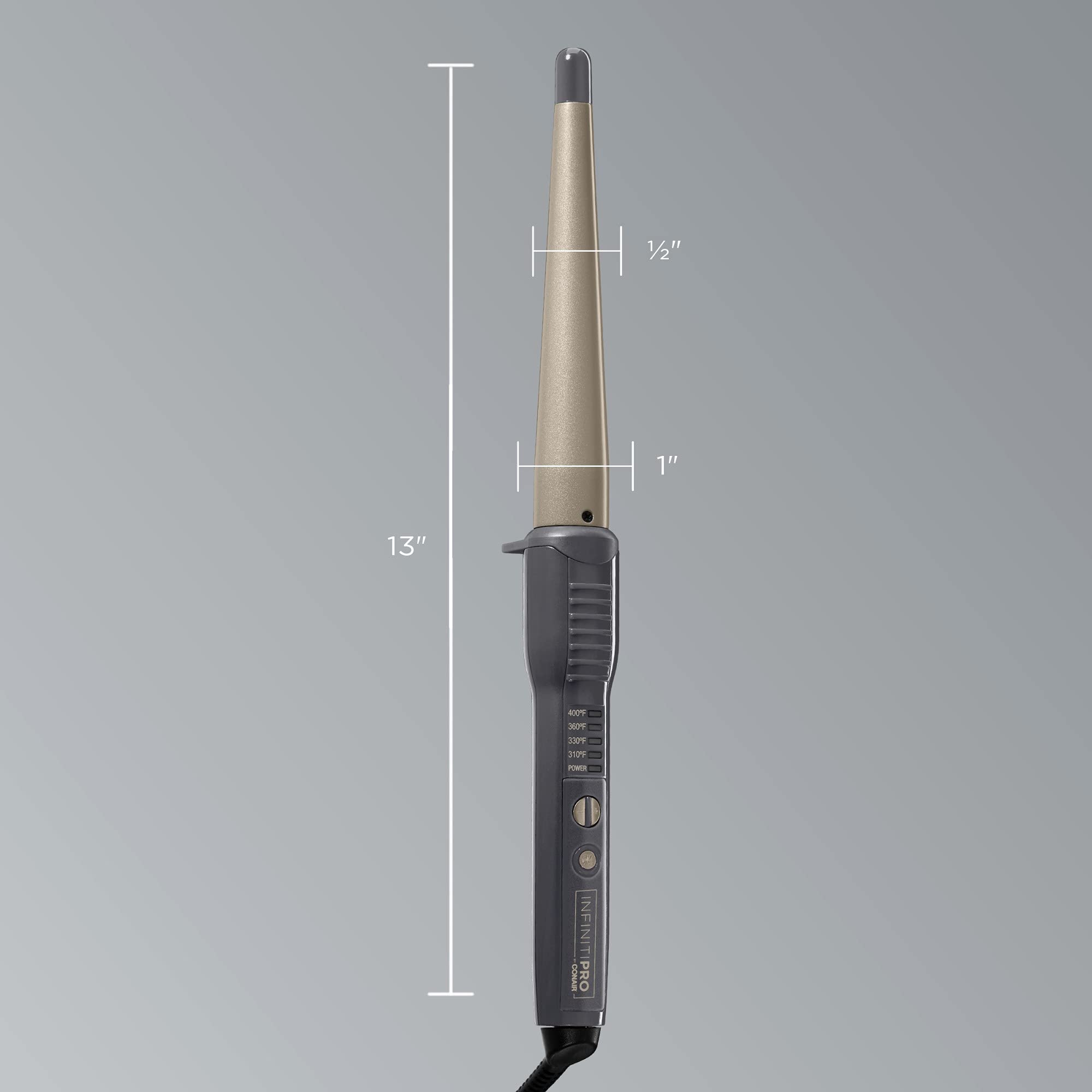 Conair InfinitiPro You Curl con cable profesional para movimiento cómodo.