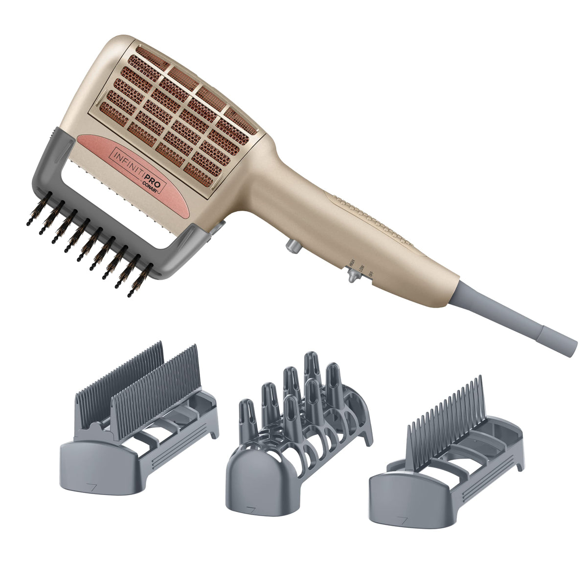 Conair InfinitiPRO difusor para flujo suave que potencia la textura natural.