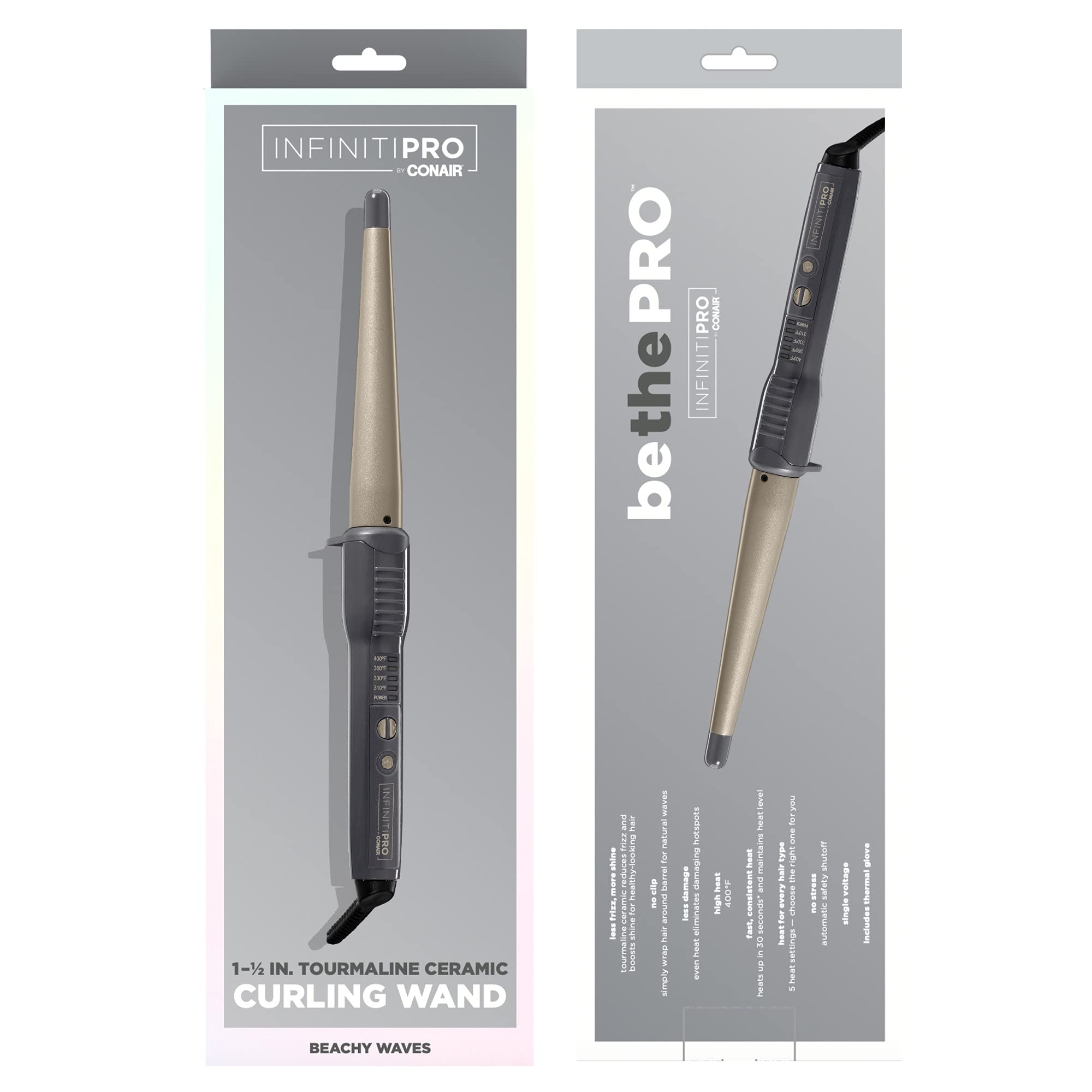 Conair InfinitiPro You Curl con garantía de 5 años.