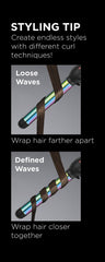 Conair InfinitiPro Rizador Rainbow Titanium Guante térmico incluido para uso seguro