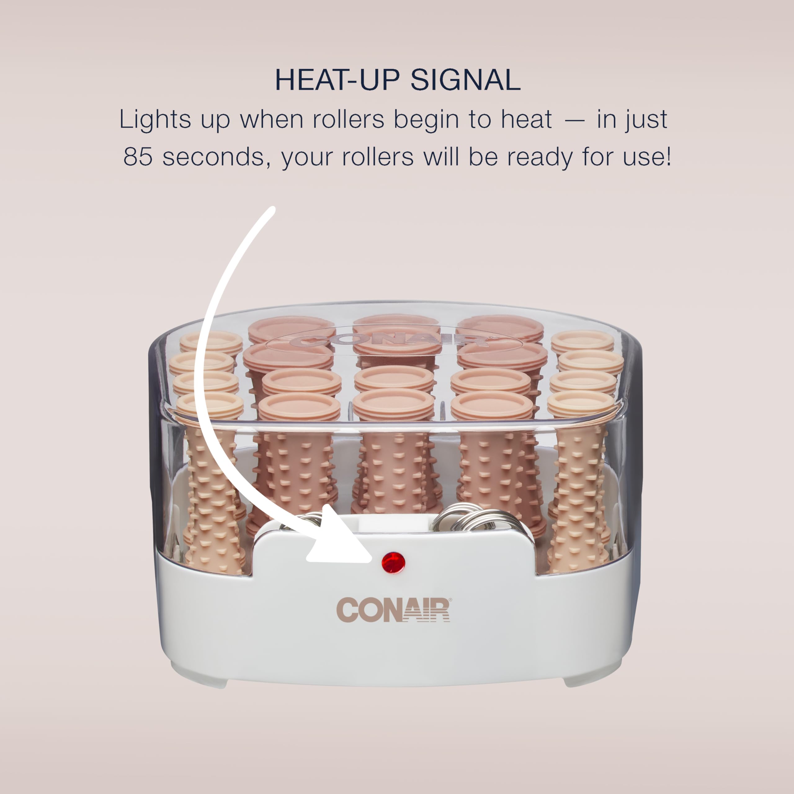 Conair indicadora roja de calor para iniciar el peinado