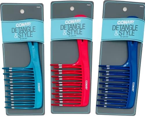 Conair desenredante ergonómico ofrece agarre cómodo para peinados diarios.