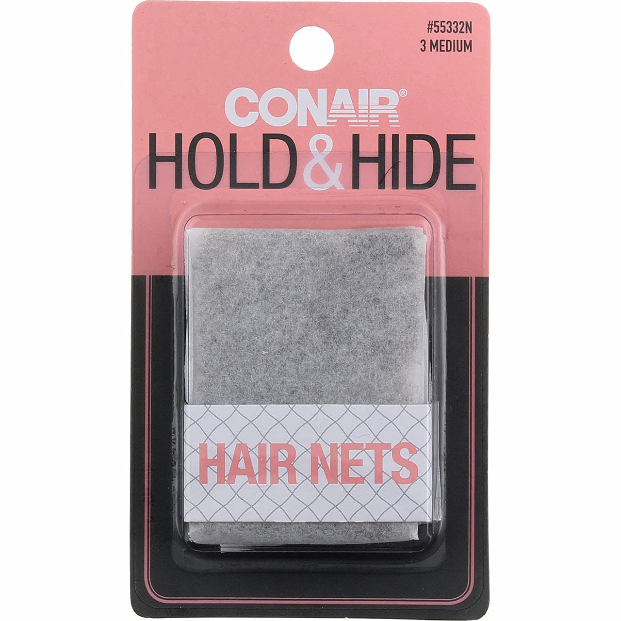Conair red de cabello marrón, set de 3, para uso diario