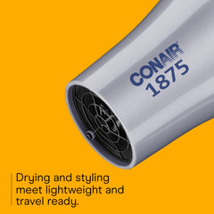 Conair secador con dos configuraciones de calor y velocidad para estilos versátiles