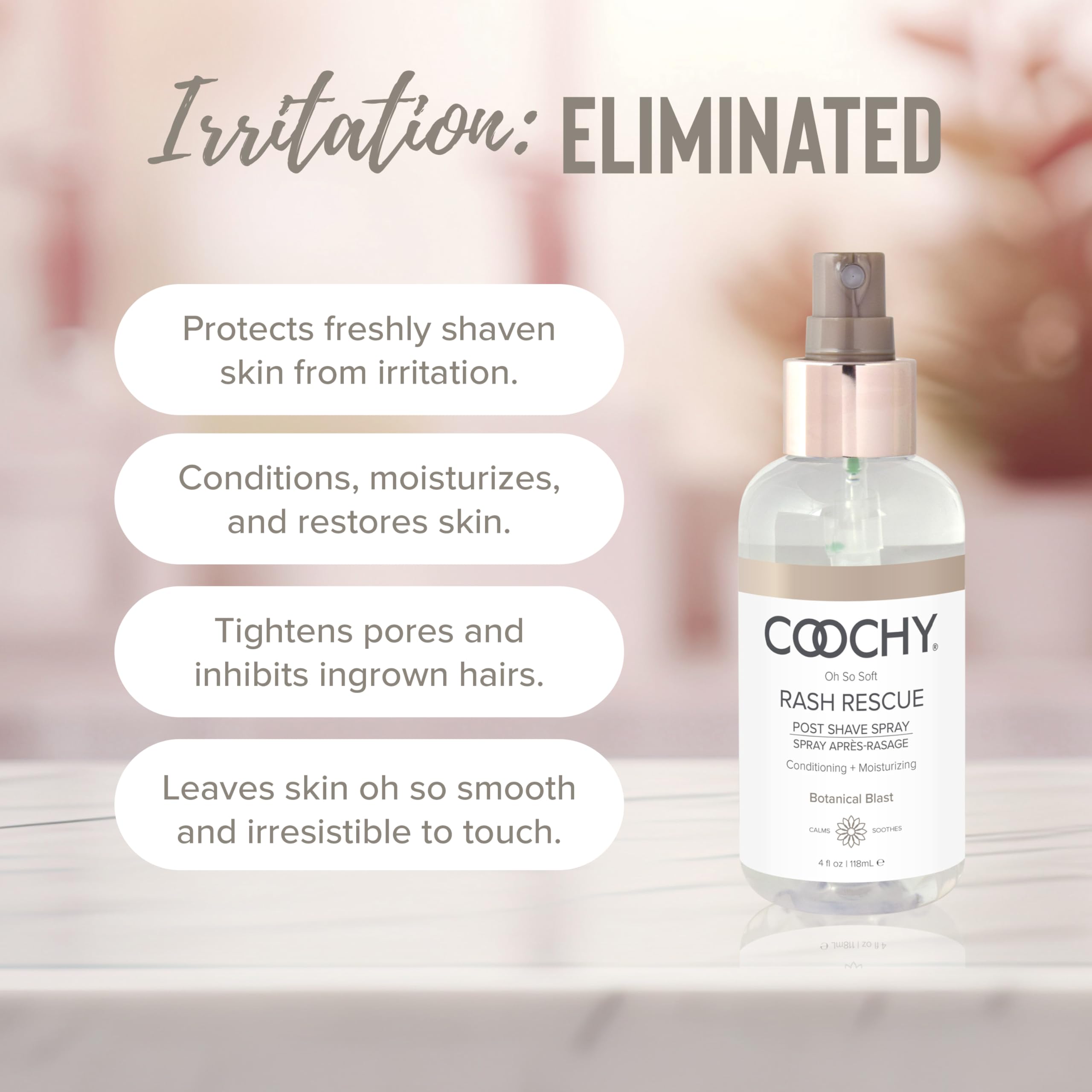 Coochy protección piel sensible: spray calmante para irritaciones menores.