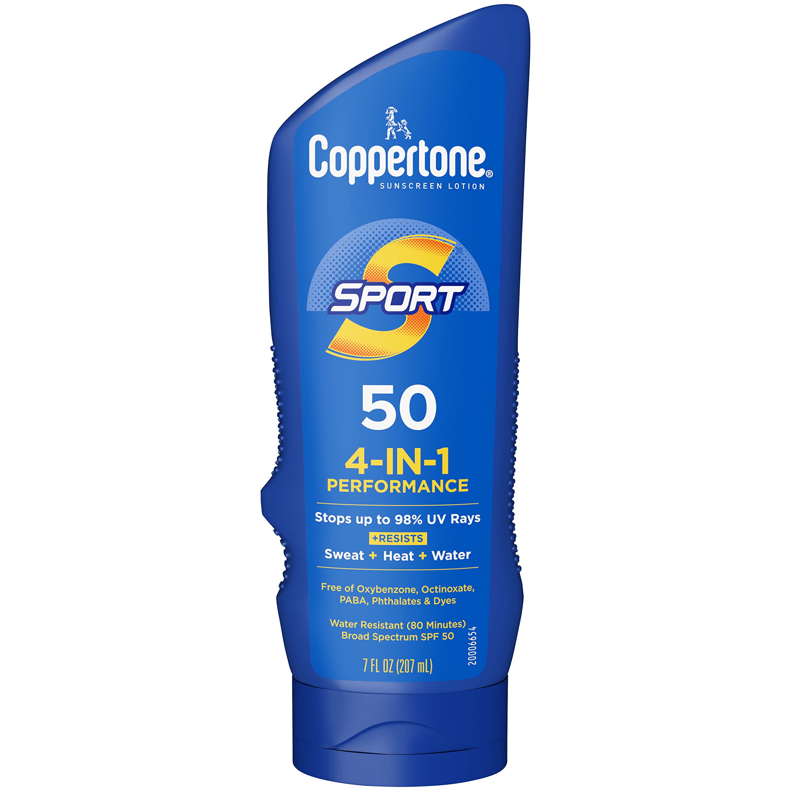 Coppertone SPORT botell a SPF50 para protección diaria al aire libre.