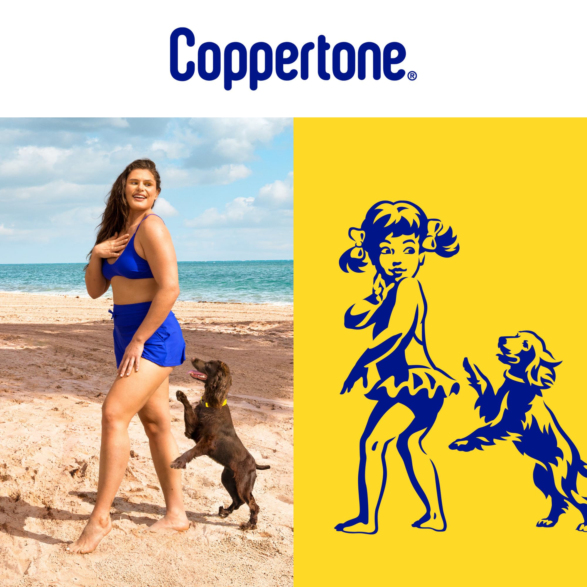 Coppertone SPORT se absorbe rápido sin residuos pegajosos.