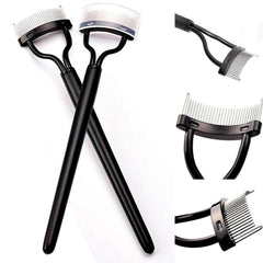 Corconess peine para pestañas con tapa protectora para almacenamiento higiénico.