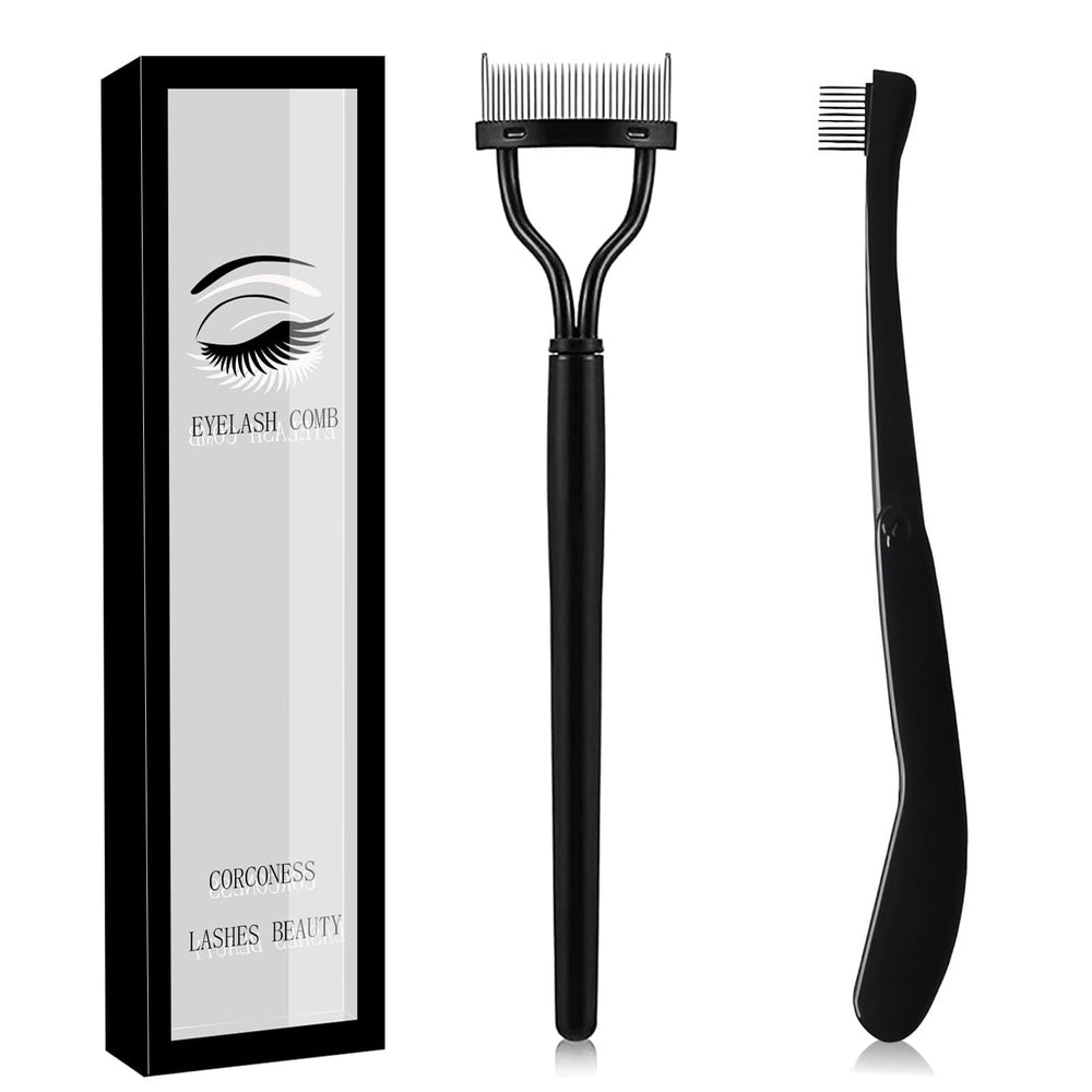 Corconess peine para pestañas con dientes de metal, facilita separar y alargar.