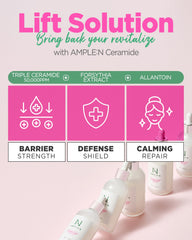 CORÉANA AMPLE:N Ampoule; application sur le visage pour absorption rapide.