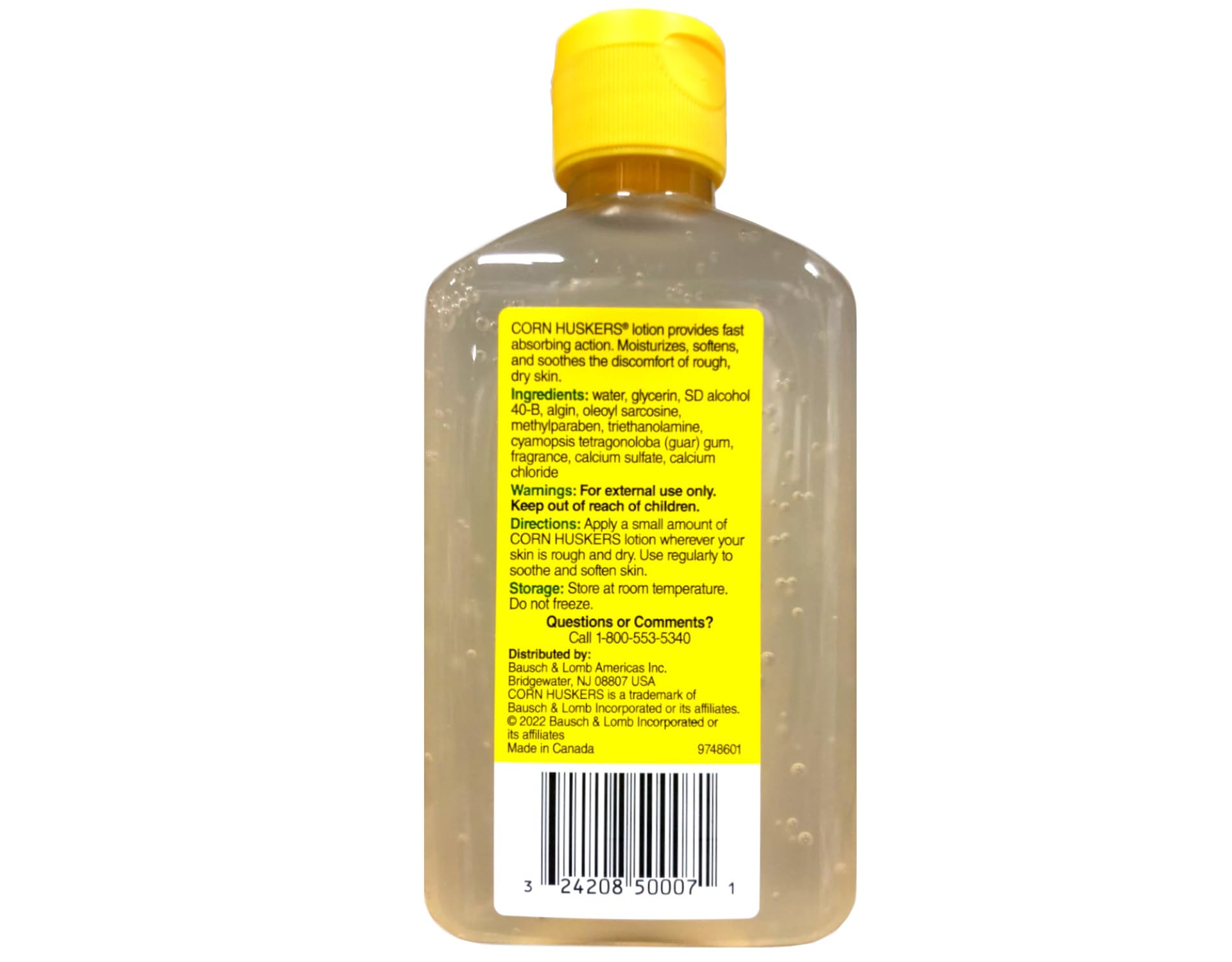 Corn Huskers Loción sin aceite, textura suave al tacto para piel seca