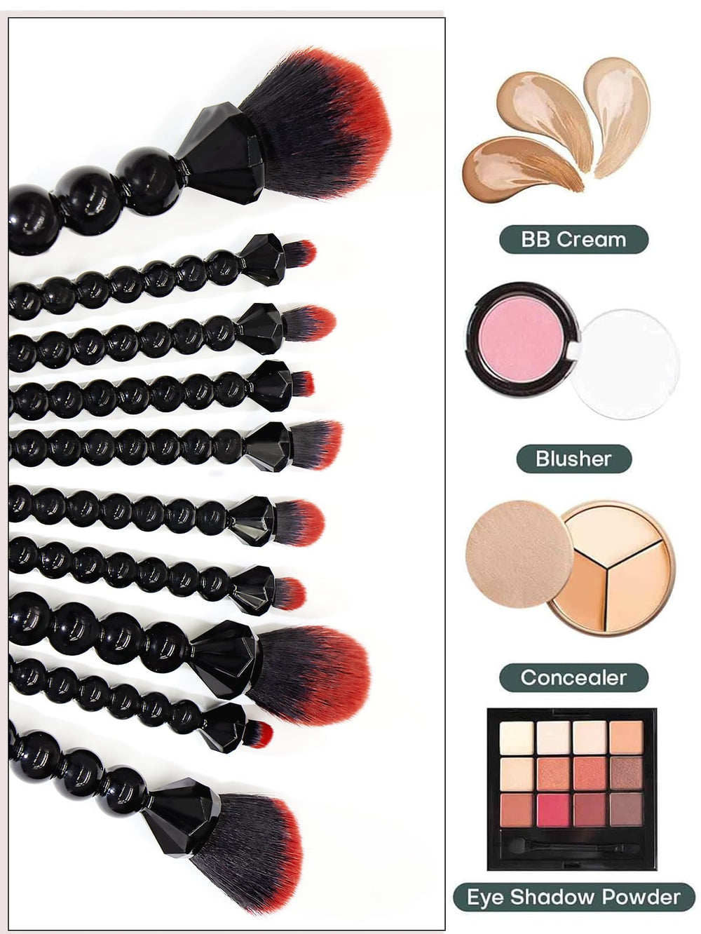 COSHINE brocha polvo suave para un acabado uniforme.