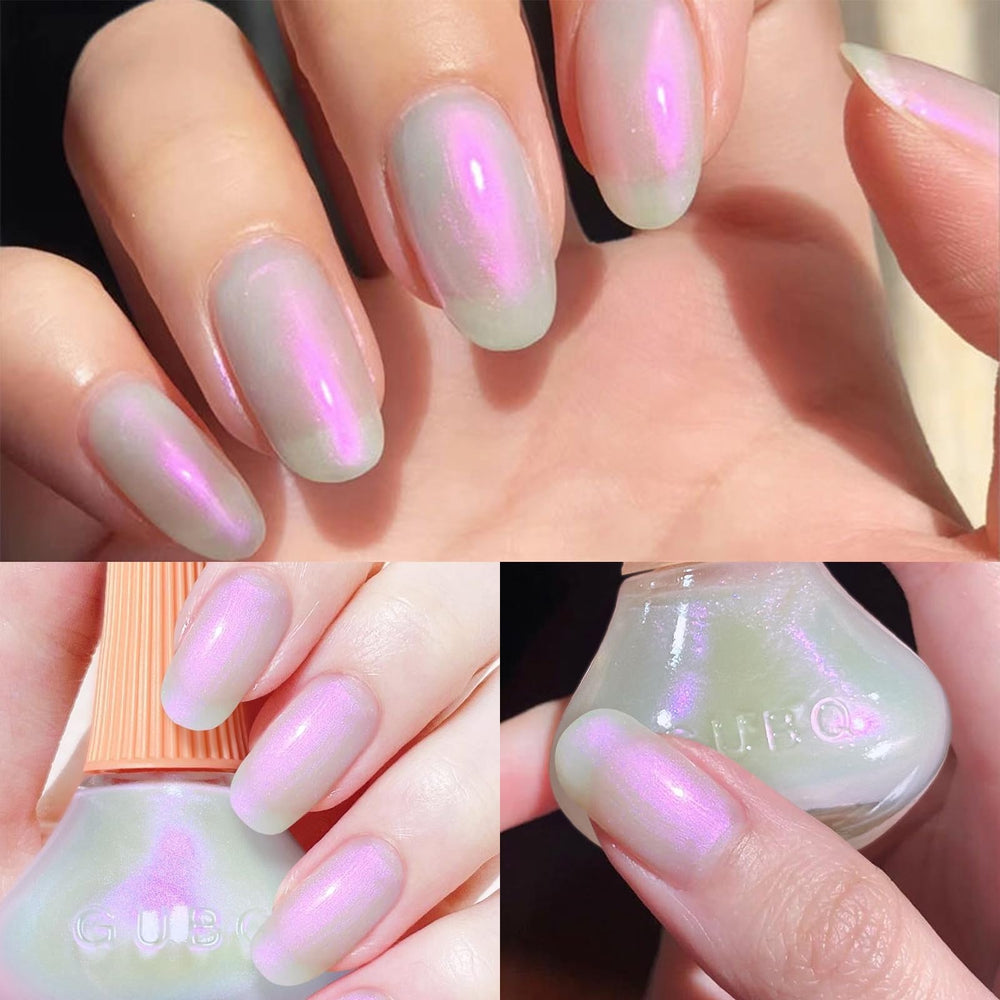 COSMOO Aurora, brillo rosa iridiscente para uñas modernas.