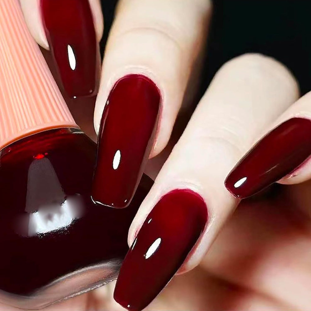 COSMOO Laca Uñas Cereza Rojo: duración prolongada con buena cobertura.