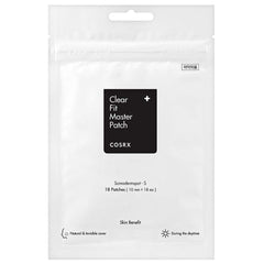 COSRX Clear Fit Master Patch visible en la caja, ideal para tratamiento puntual de imperfecciones