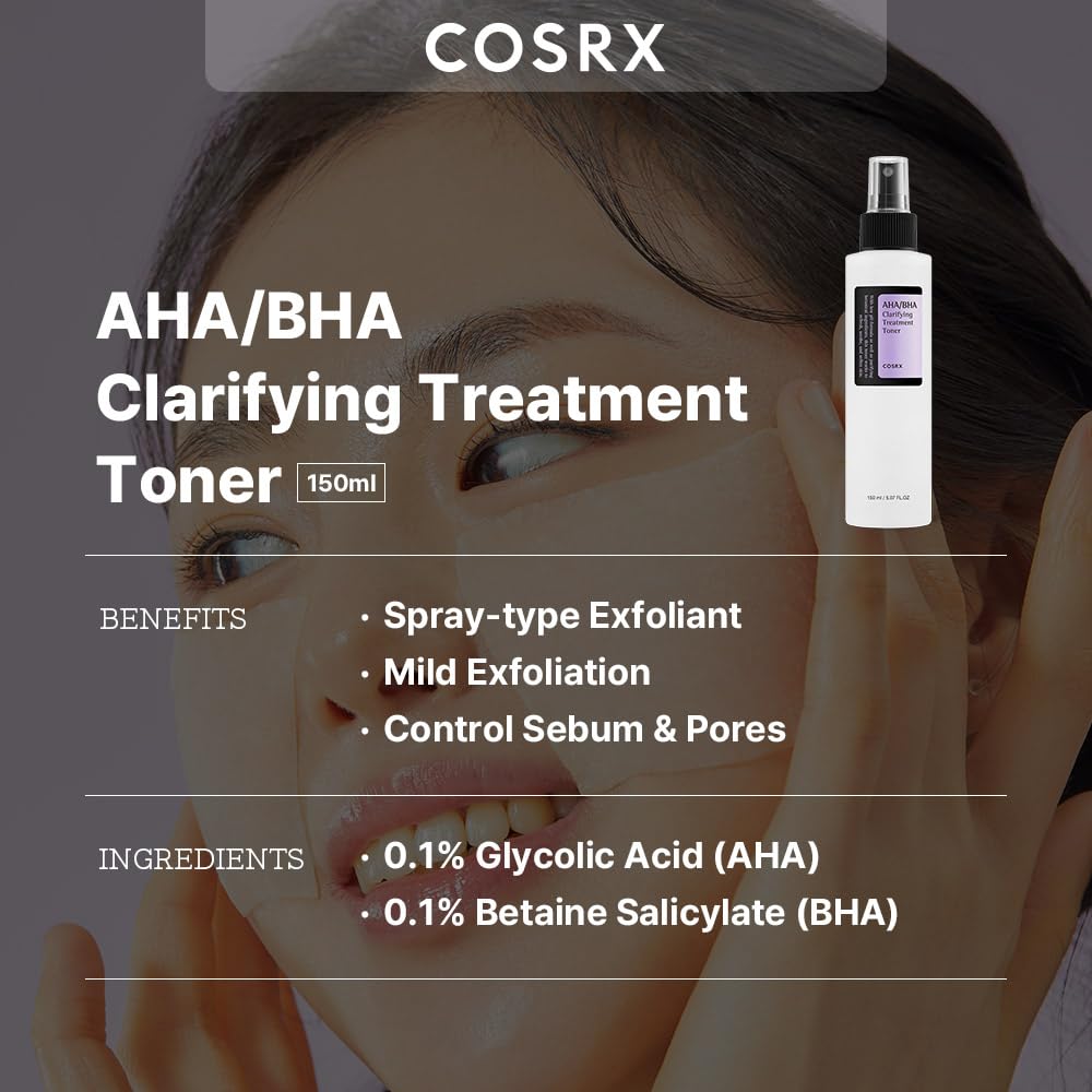 COSRX Toner: aplicación con algodón para poros más limpios.