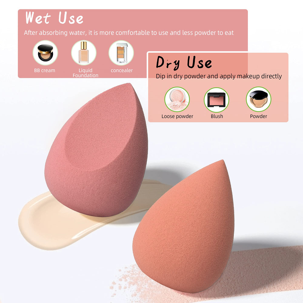 COSTICA esponja maquillaje punta para cobertura precisa de imperfecciones.