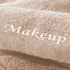 Cosy Family textura suave de microfibra marrón para eliminar maquillaje sin frotar