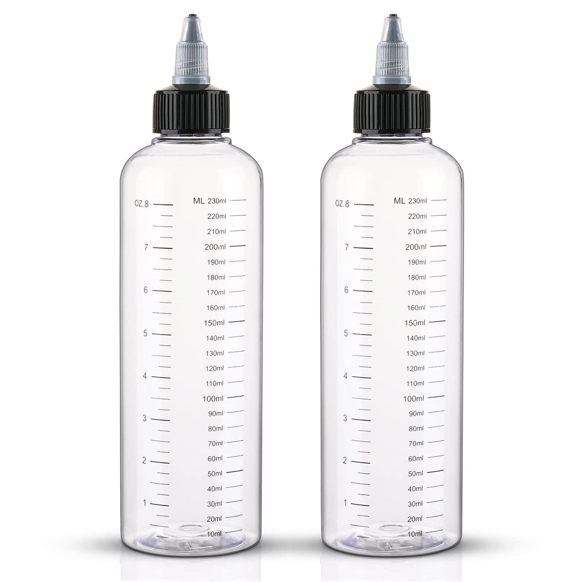 Cosywell botellas aplicador cabello 250 ml para dosificación precisa durante tintes