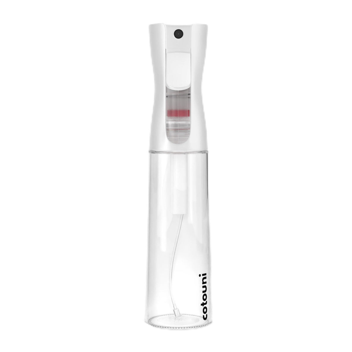 Cotouni botella rociadora continua para cabello con bruma uniforme.