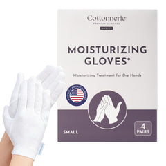 Cottonnerie guantes de algodón para dormir, manos secas y humedad nocturna.