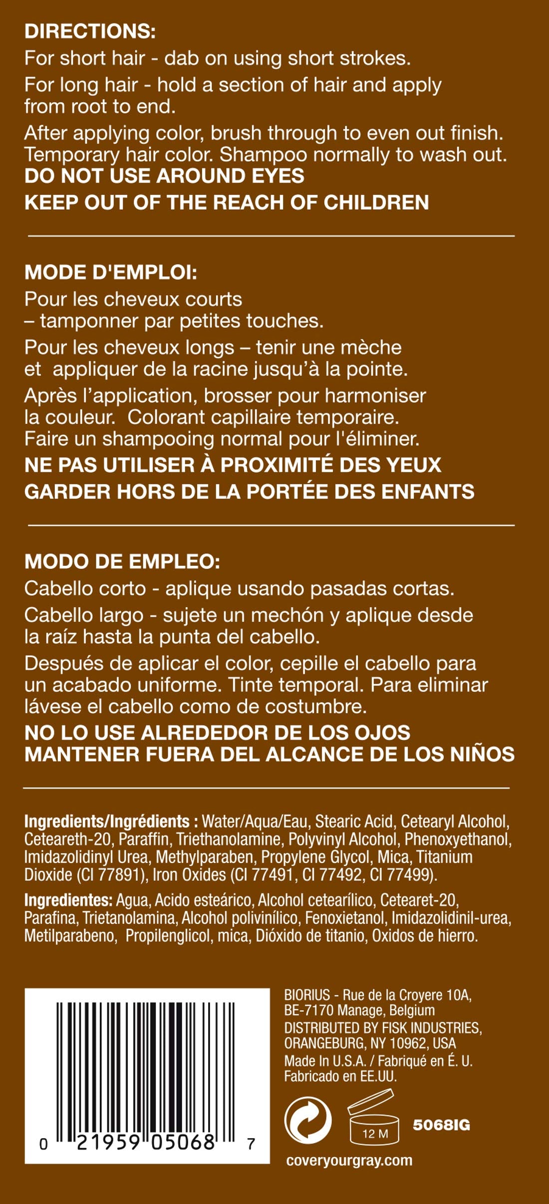 Cover Your Gray, aplicacion-rapida-sin-agua para uso diario.