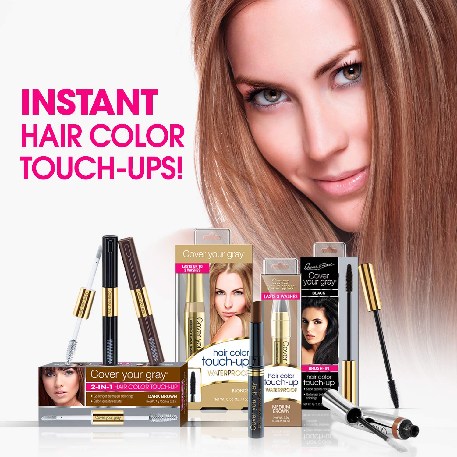 Cover Your Gray, cabello-largo con aplicacion-prolongada sin esfuerzo.