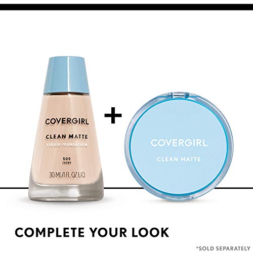CoverGirl Clean Matte Relación anti-brillo para un aspecto limpio en cualquier situación.