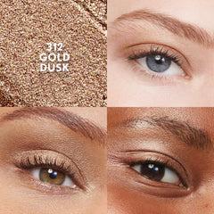 CoverGirl Clean Eye Color Gold Dusk, brillo plateado suave para look luminoso