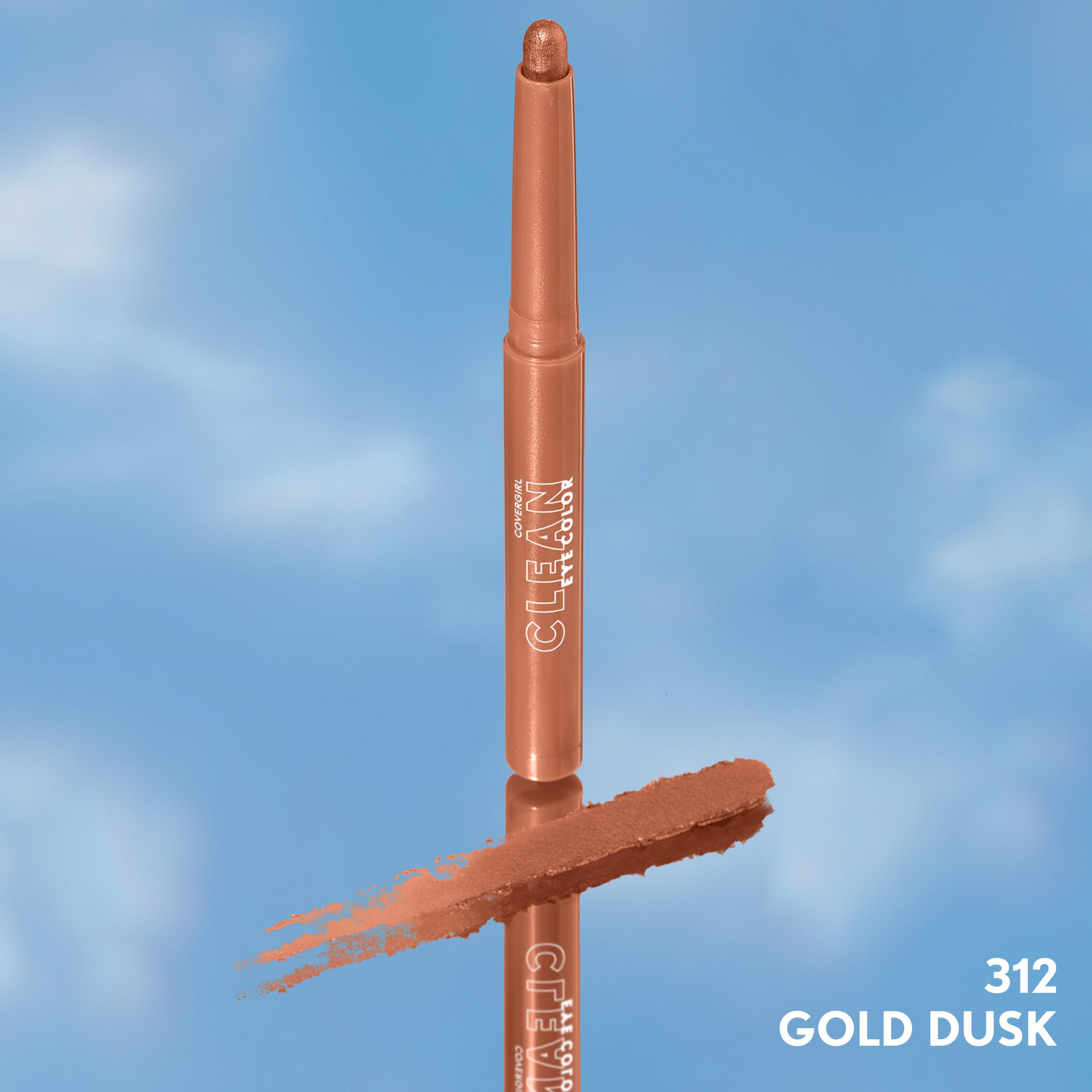 CoverGirl Clean Eye Color Gold Dusk, Cruelty-free, sin crueldad en la producción