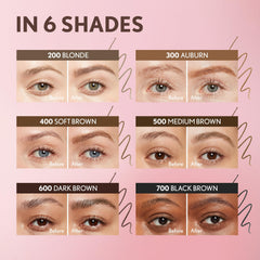 Lápiz Covergirl Clean Fresh Brow Nano resistente al sudor y a la transferencia.