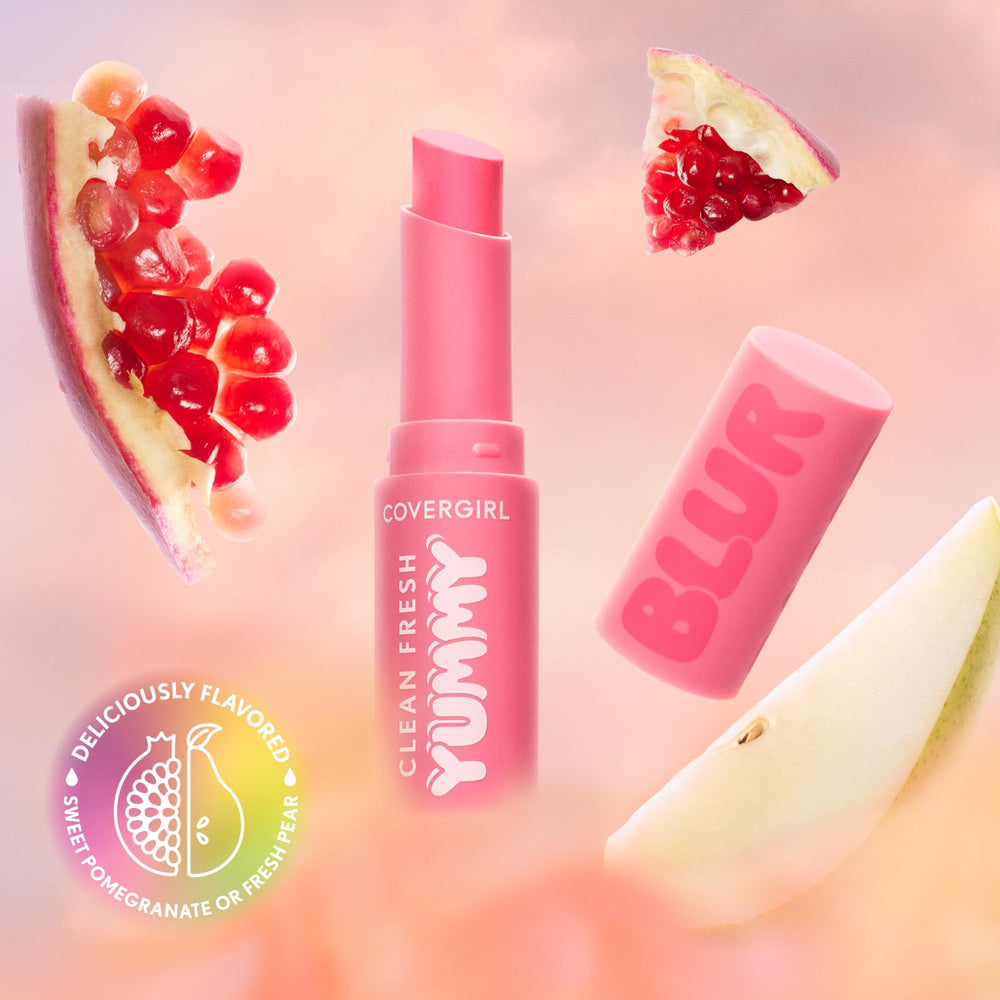 COVERGIRL Clean Fresh Yummy Blur sabor granada dulce para aroma agradable.