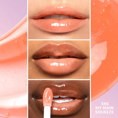 Brillo translúcido realza el color natural de los labios de forma suave.
