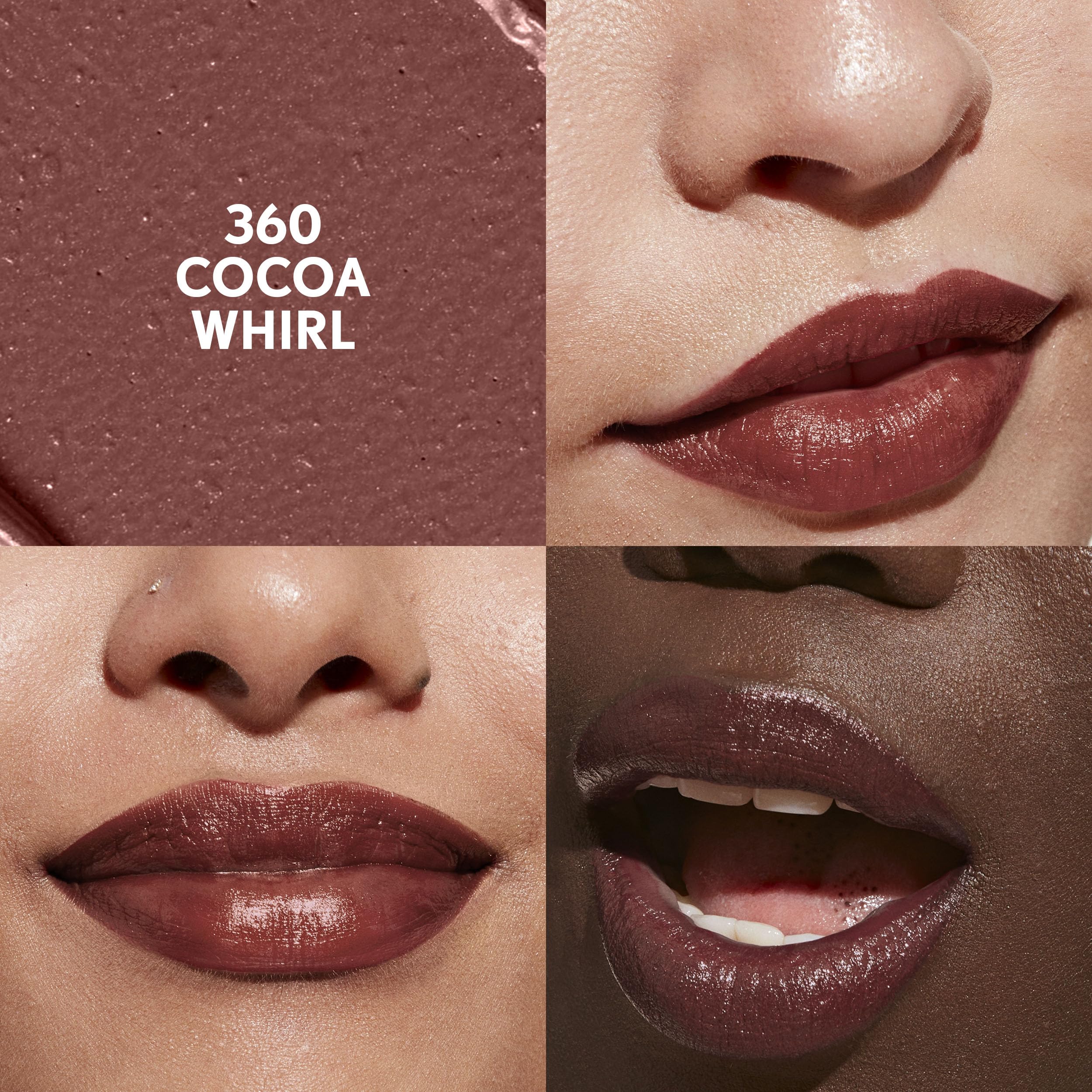 CoverGirl Cocoa Whirl: acabado satinado y color intenso
