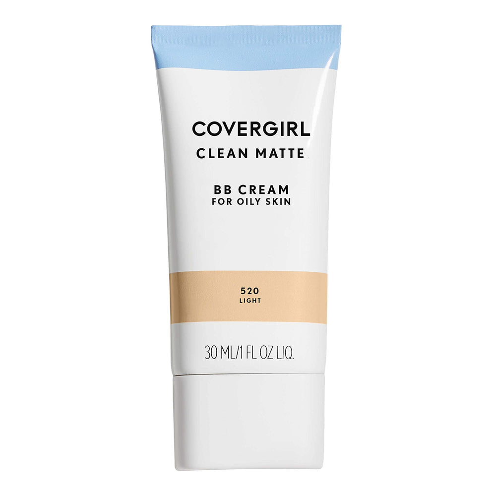 COVERGIRL Clean Matte BB Cream en botella, acabado mate para piel sin brillos.