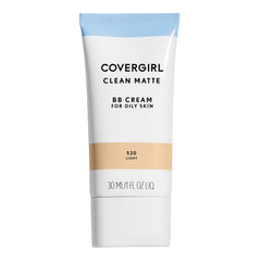 COVERGIRL Clean Matte BB Cream en botella, acabado mate para piel sin brillos.