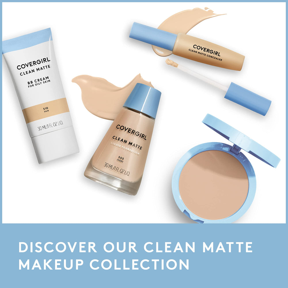 Look mate natural con CoverGirl Clean Oil Control Liquid Makeup para piel fresca.